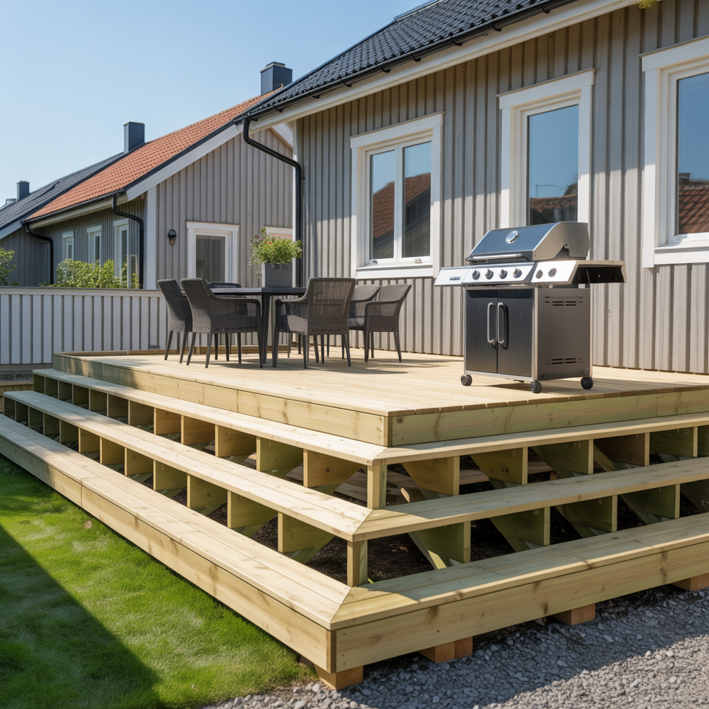 10.Hur bygger du en altan som klarar tunga mobler och grillar